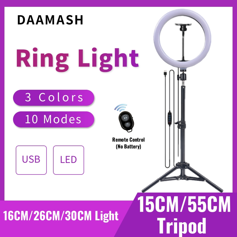 Photography Lighting System - 16cm/26cm/30cm LED Selfie Ring Lighting Photographic