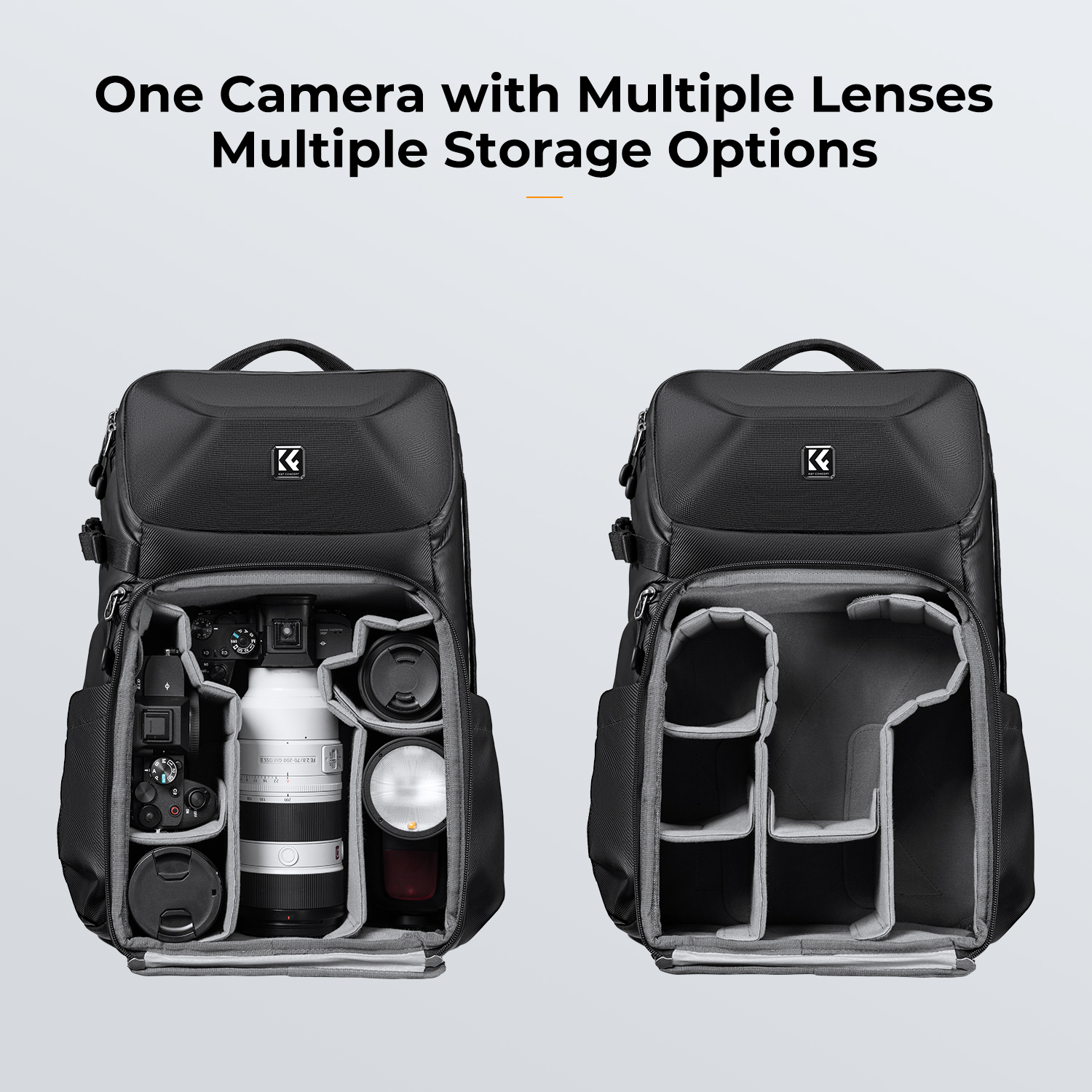 K&F CONCEPT 20L Camera Backpac - Photography Lighting Equipment Bags avis et prix