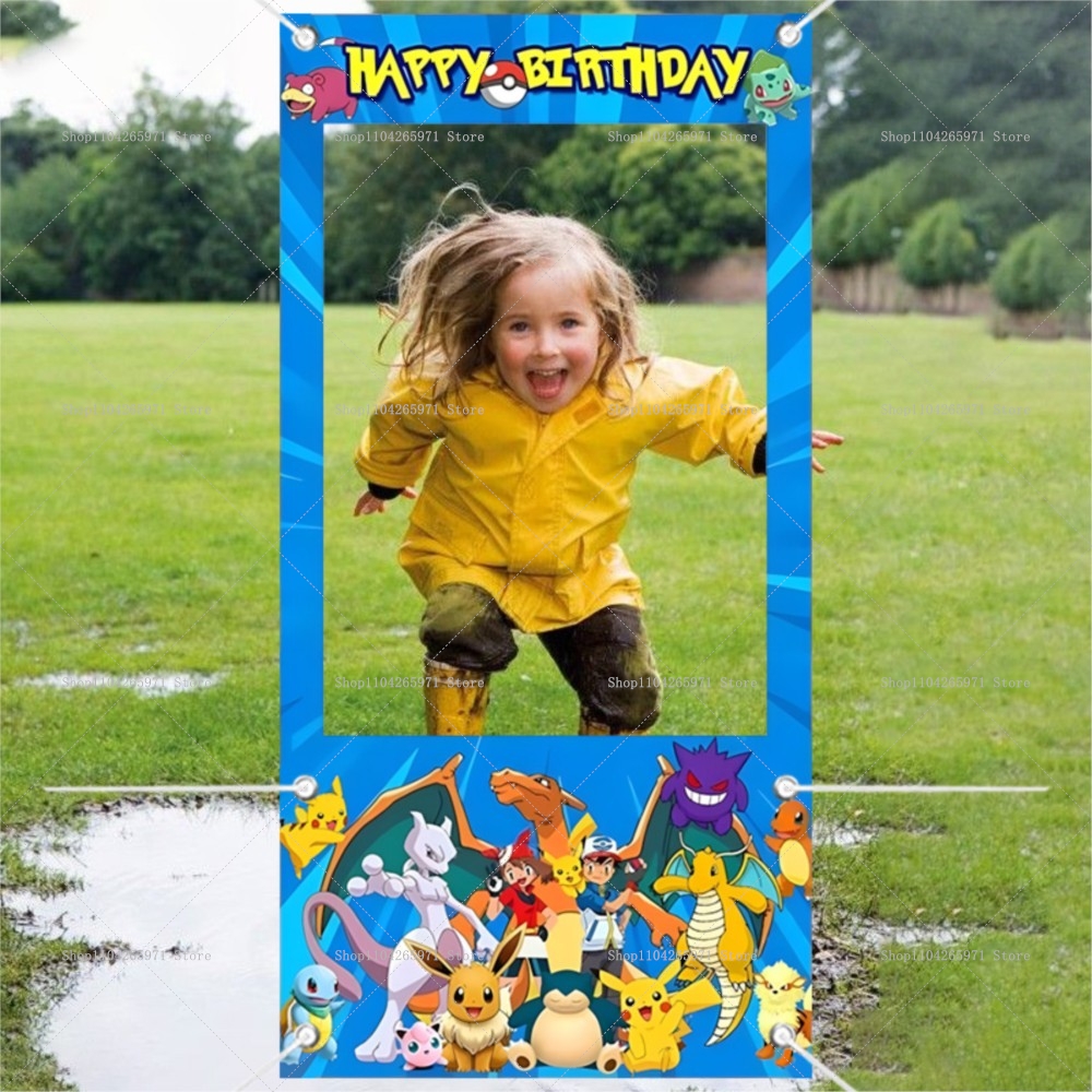 Pokemon Pikachu Photo Booth Fr - Photography Lighting Backdrop avis et prix