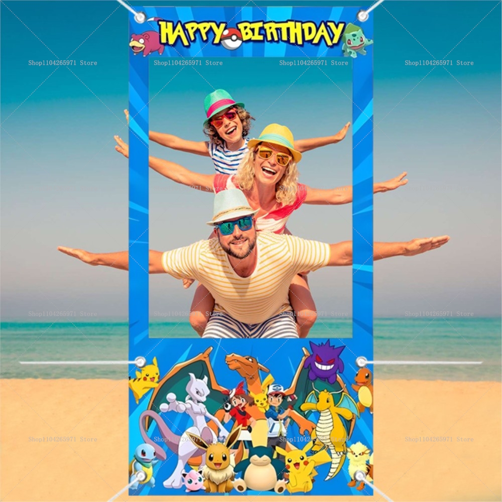 Pokemon Pikachu Photo Booth Fr - Photography Lighting Backdrop avis et prix