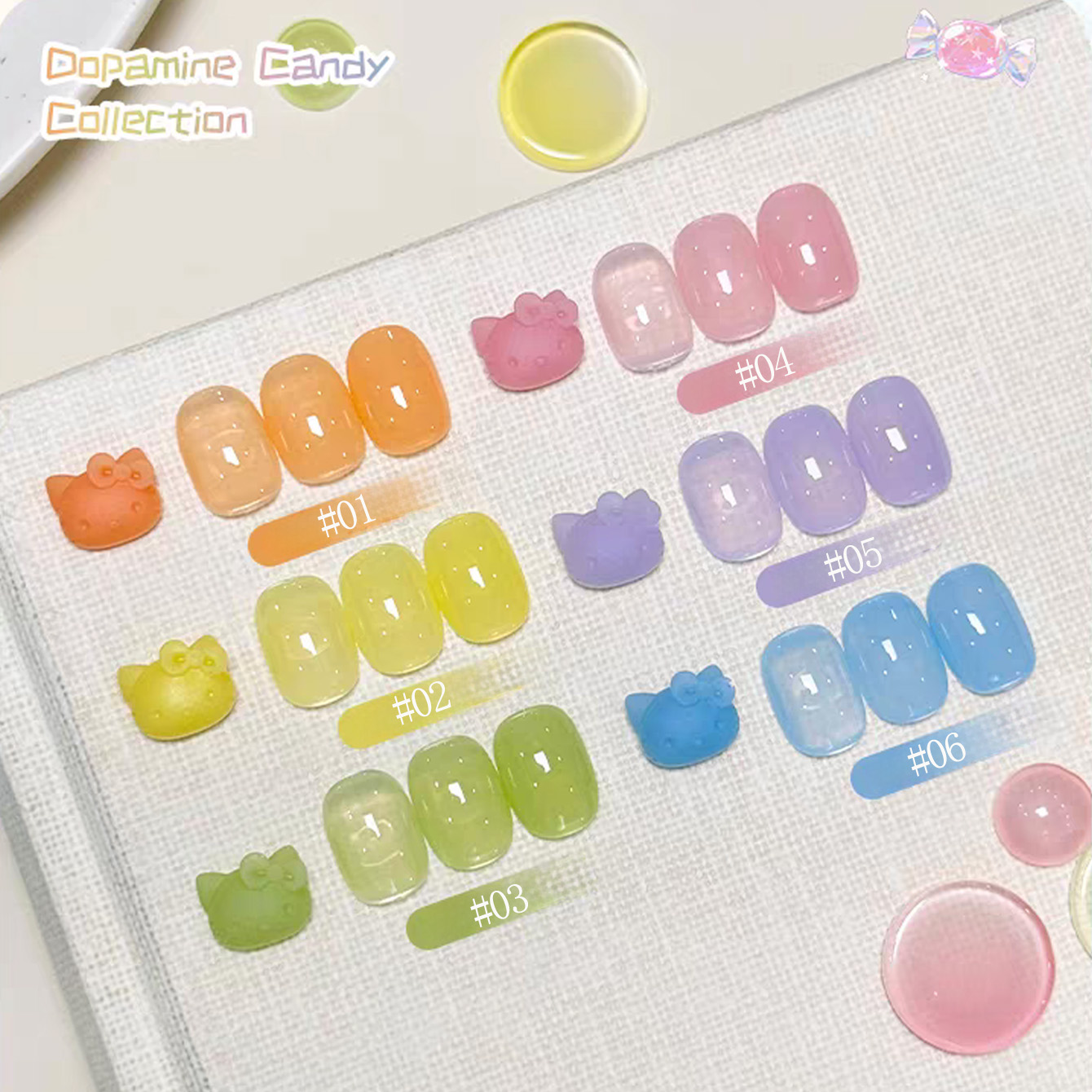 1pcs WS Ice Transparent Dopami - Coloured Gel Set avis et prix