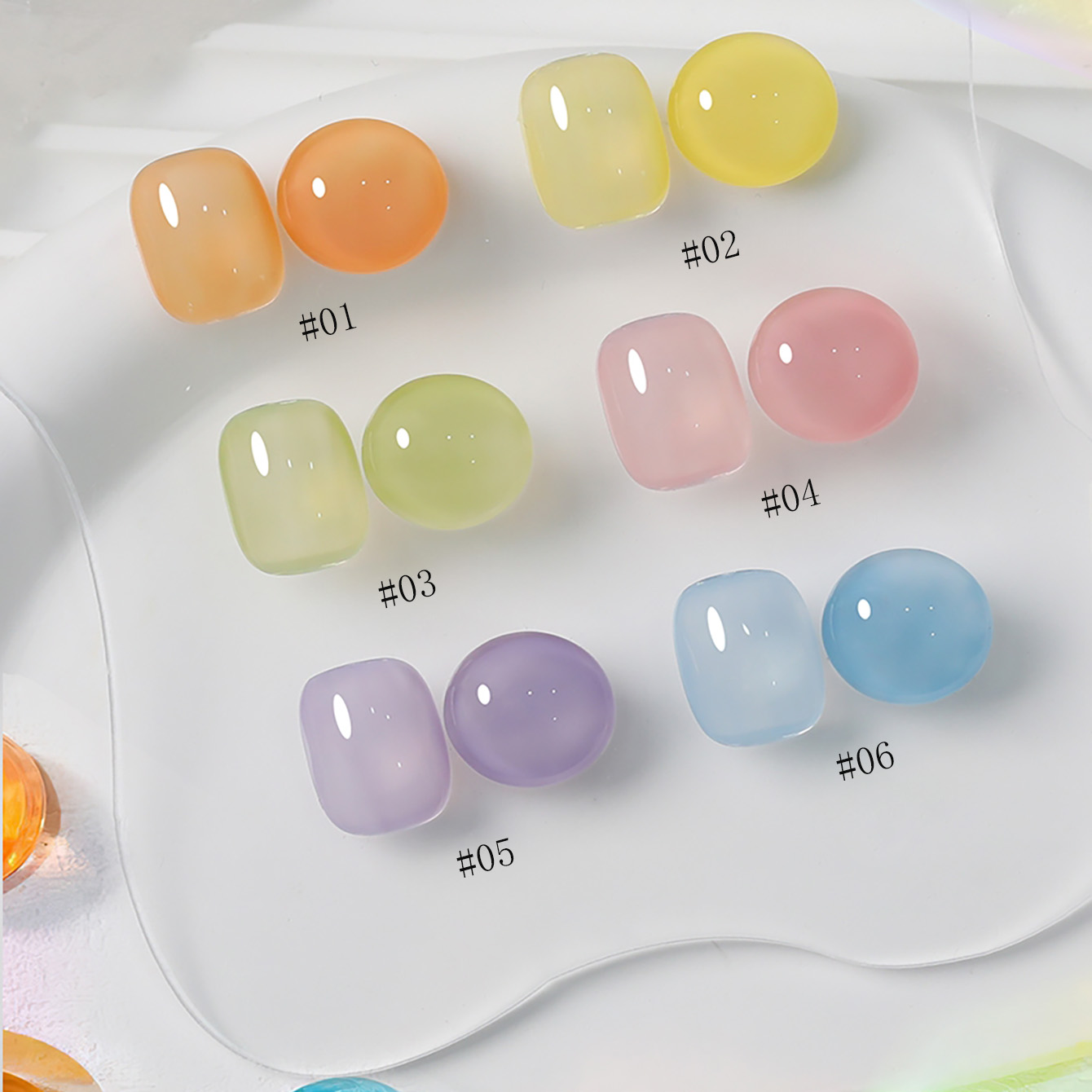 1pcs WS Ice Transparent Dopami - Coloured Gel Set avis et prix