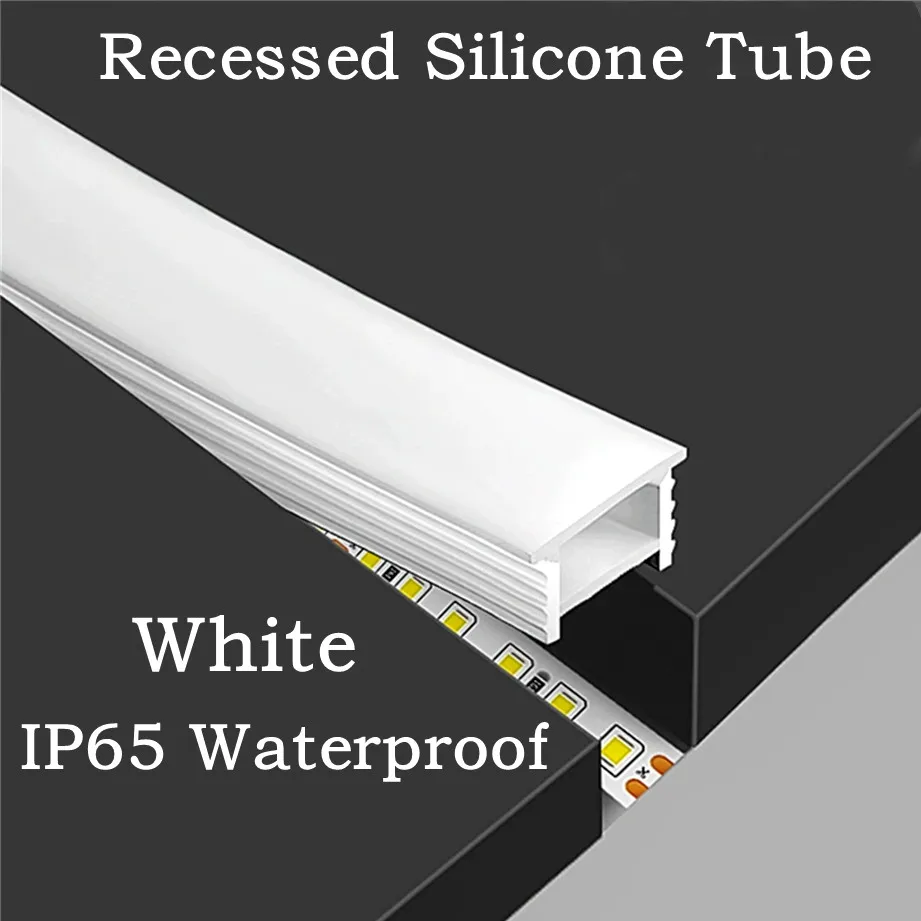 Recessed White Silicone Tube L - Diffusion Material Roll avis et prix