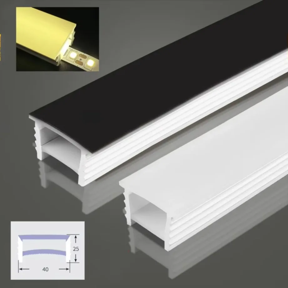 Recessed White Silicone Tube L - Diffusion Material Roll avis et prix