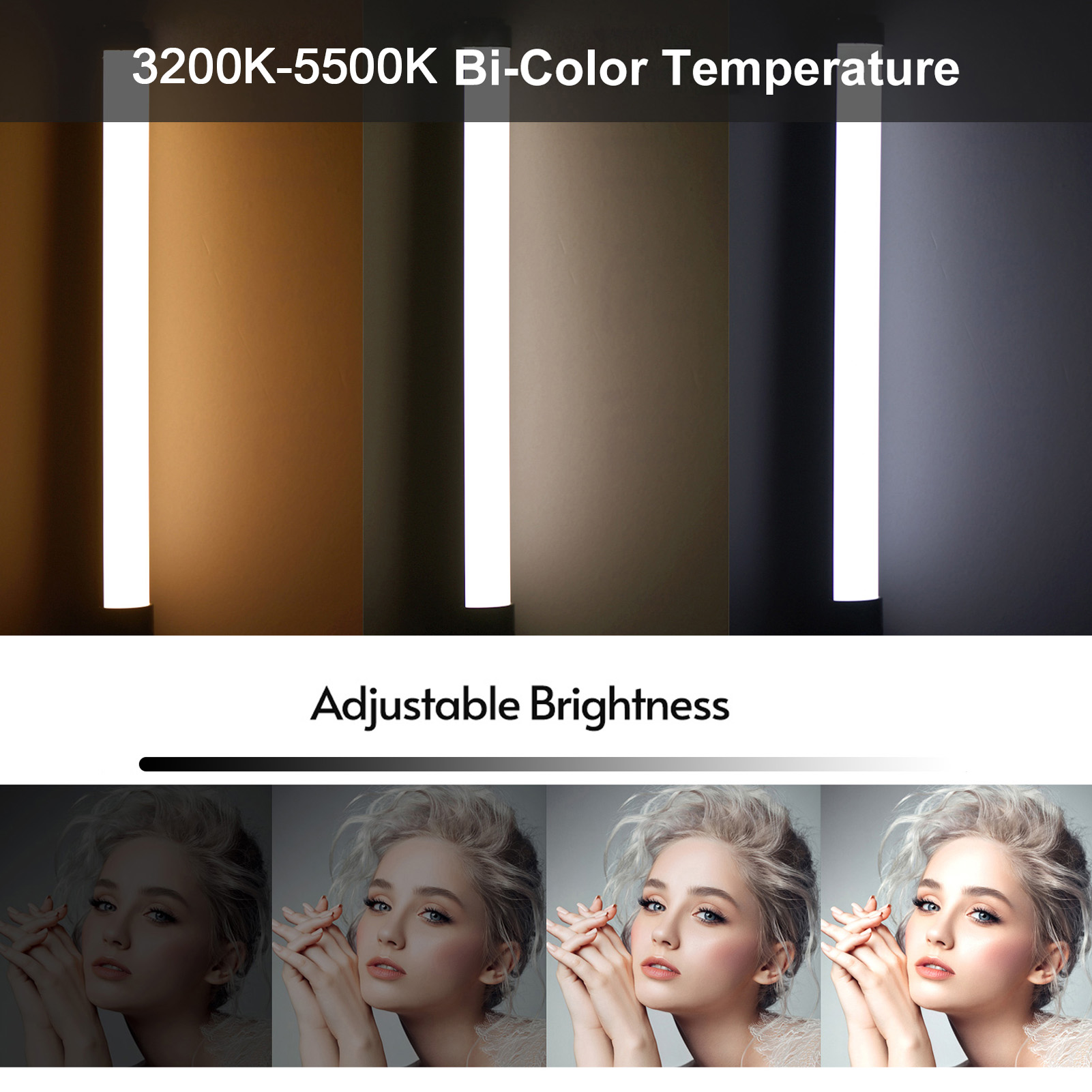 20W Bi-color Led Tube Lights F - Photography Lighting System avis et prix
