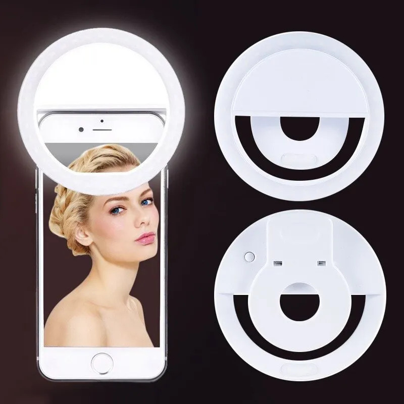 USB Rechargeable LED Selfie Ri - Photography Lightning avis et prix