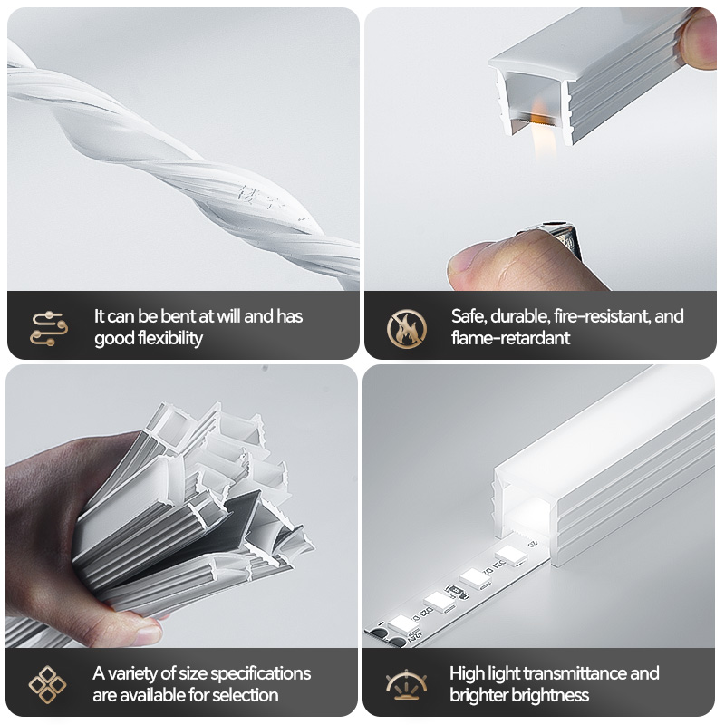 Flexible Silicone LED Channel  - Diffusion Material Roll avis et prix