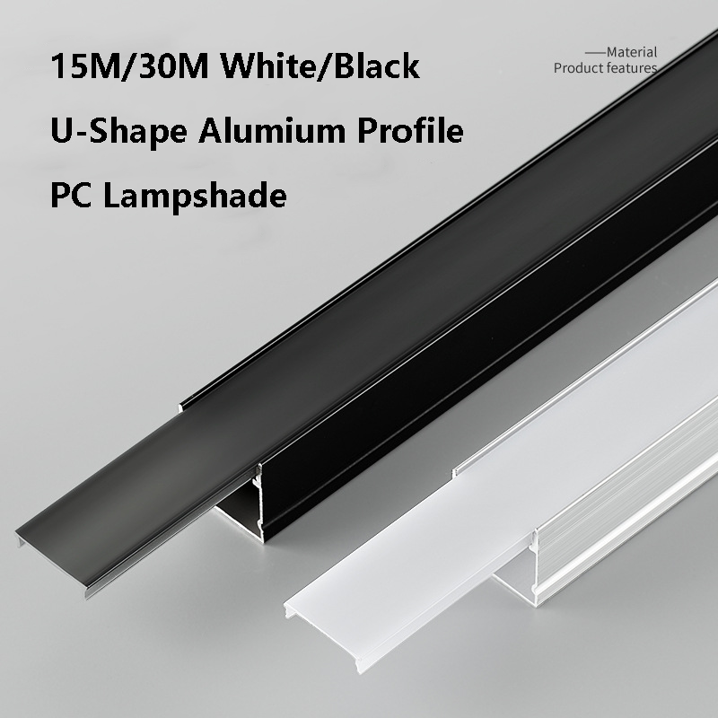 White/Black U-Shape Alumium Pr - Diffusion Material Roll avis et prix