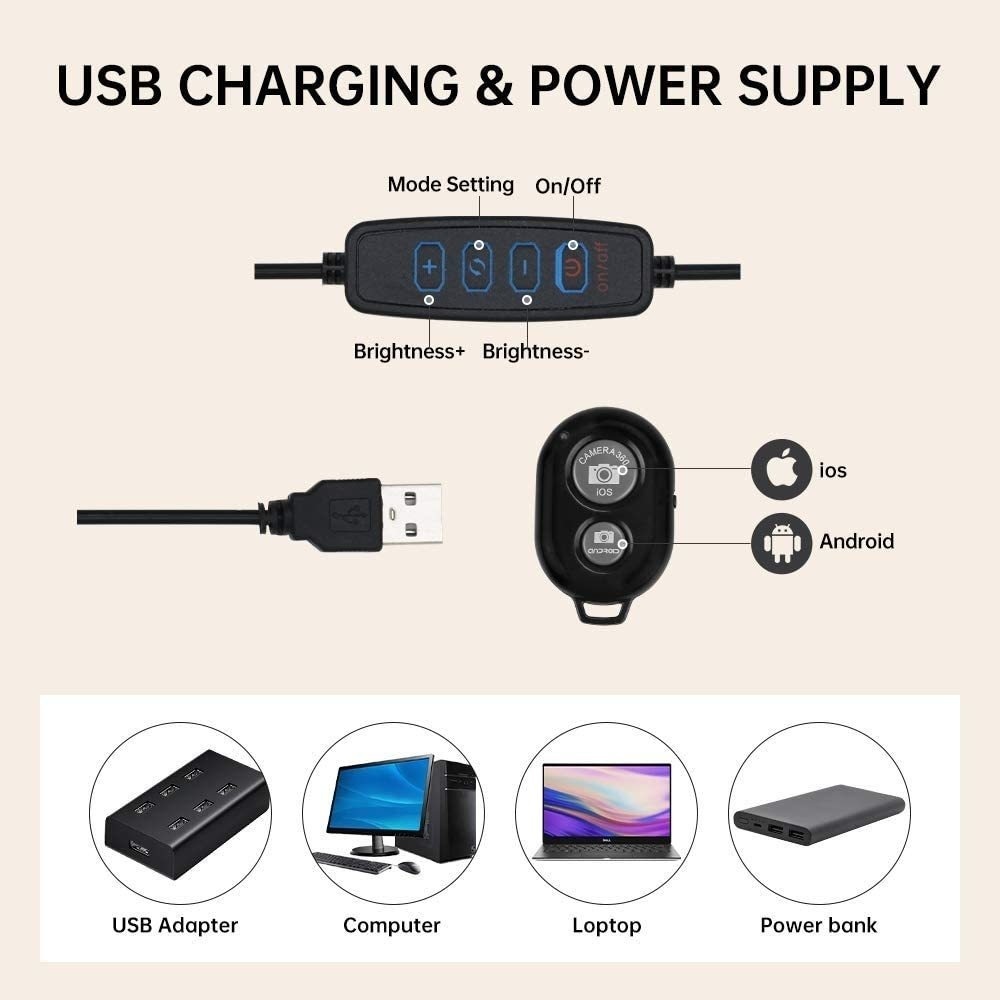 16cm/26cm/30cm LED Selfie Ring - Photography Lighting System avis et prix