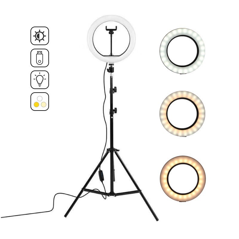 16cm/26cm/30cm LED Selfie Ring - Photography Lighting System avis et prix