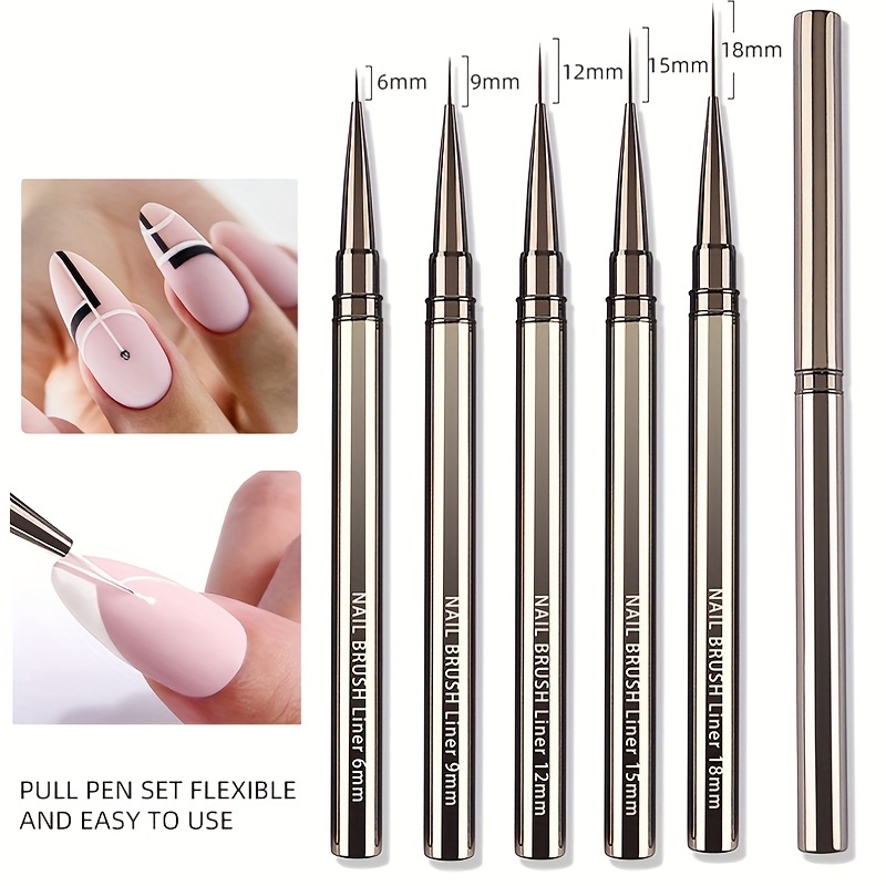 5PCS Nail Art Liner Brushes Ha - Coloured Gel Set avis et prix