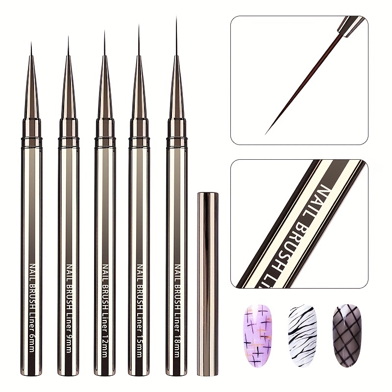 5PCS Nail Art Liner Brushes Ha - Coloured Gel Set avis et prix