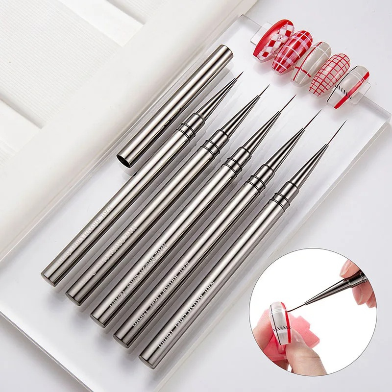 5pcs Nail Art Liner Brushes Se - Coloured Gel Set avis et prix