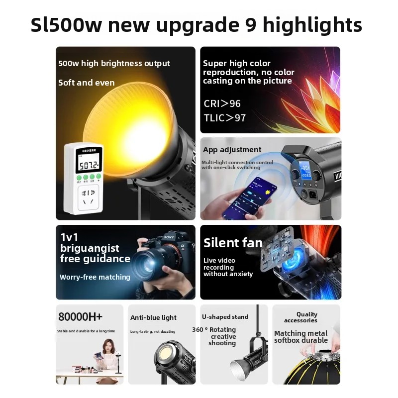 500W live stream filling light - Photography Lighting For Clothing avis et prix