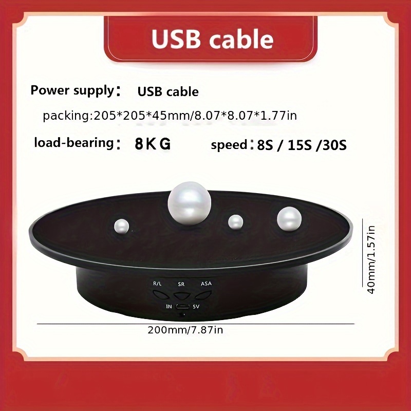 20 cm/7.87 inch Electric Rotat - Photography Lighting Material avis et prix