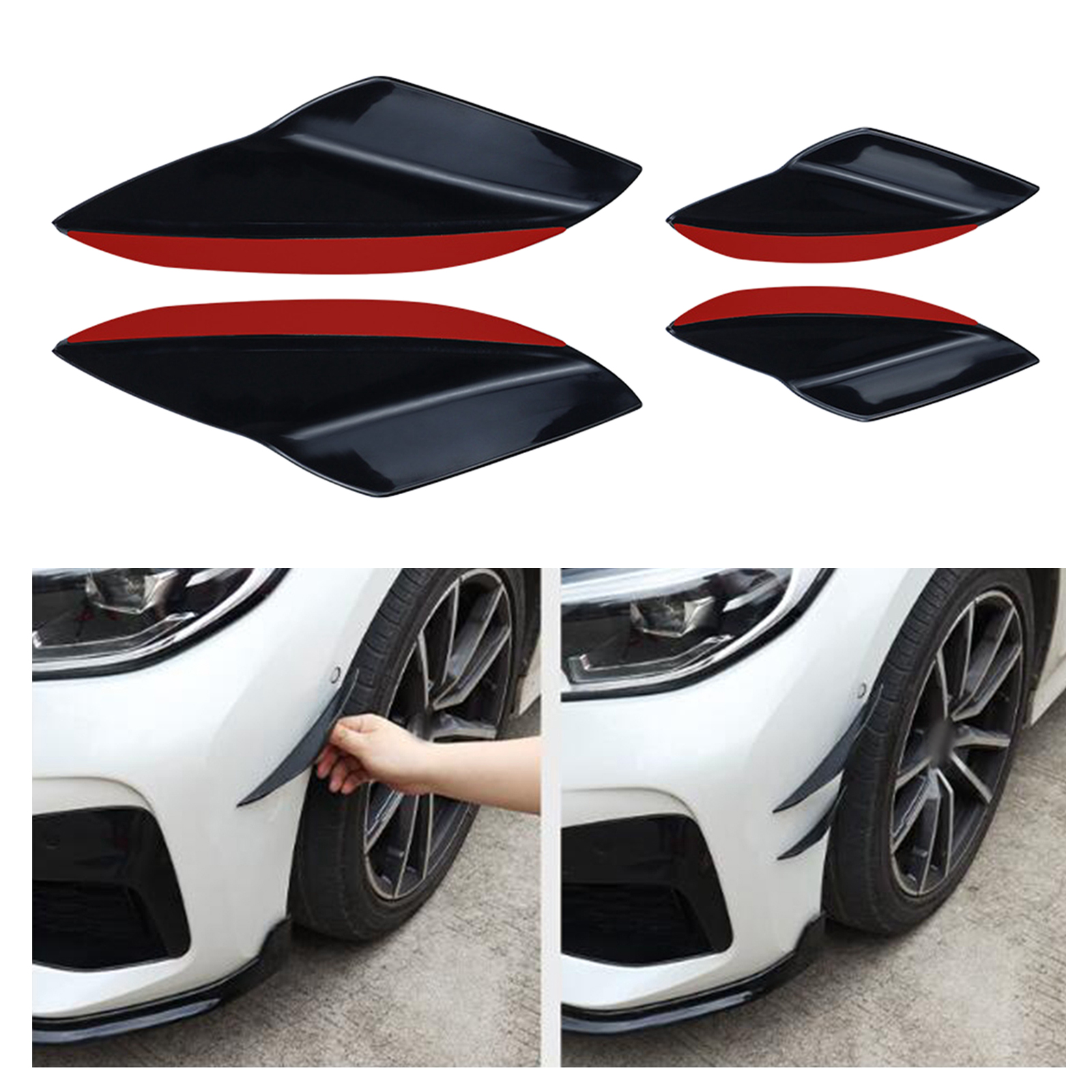 4Pcs Car Spoiler Canards Set S - Diffusion Material Roll avis et prix