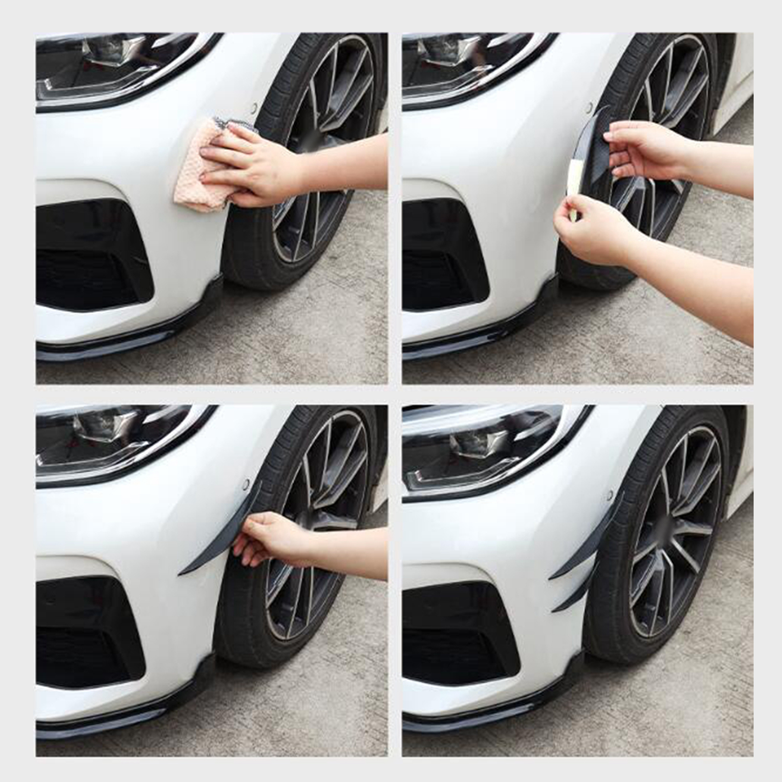 4Pcs Car Spoiler Canards Set S - Diffusion Material Roll avis et prix