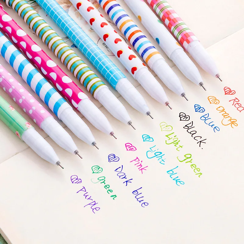 10Pcs/Box Cute Stationery 10 C - Coloured Gel Set avis et prix