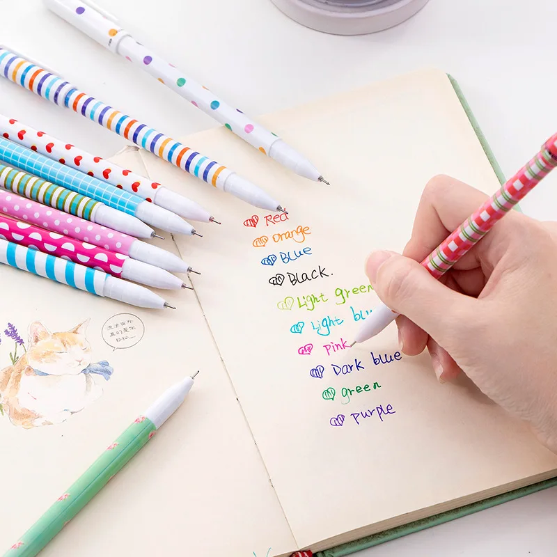 10Pcs/Box Cute Stationery 10 C - Coloured Gel Set avis et prix