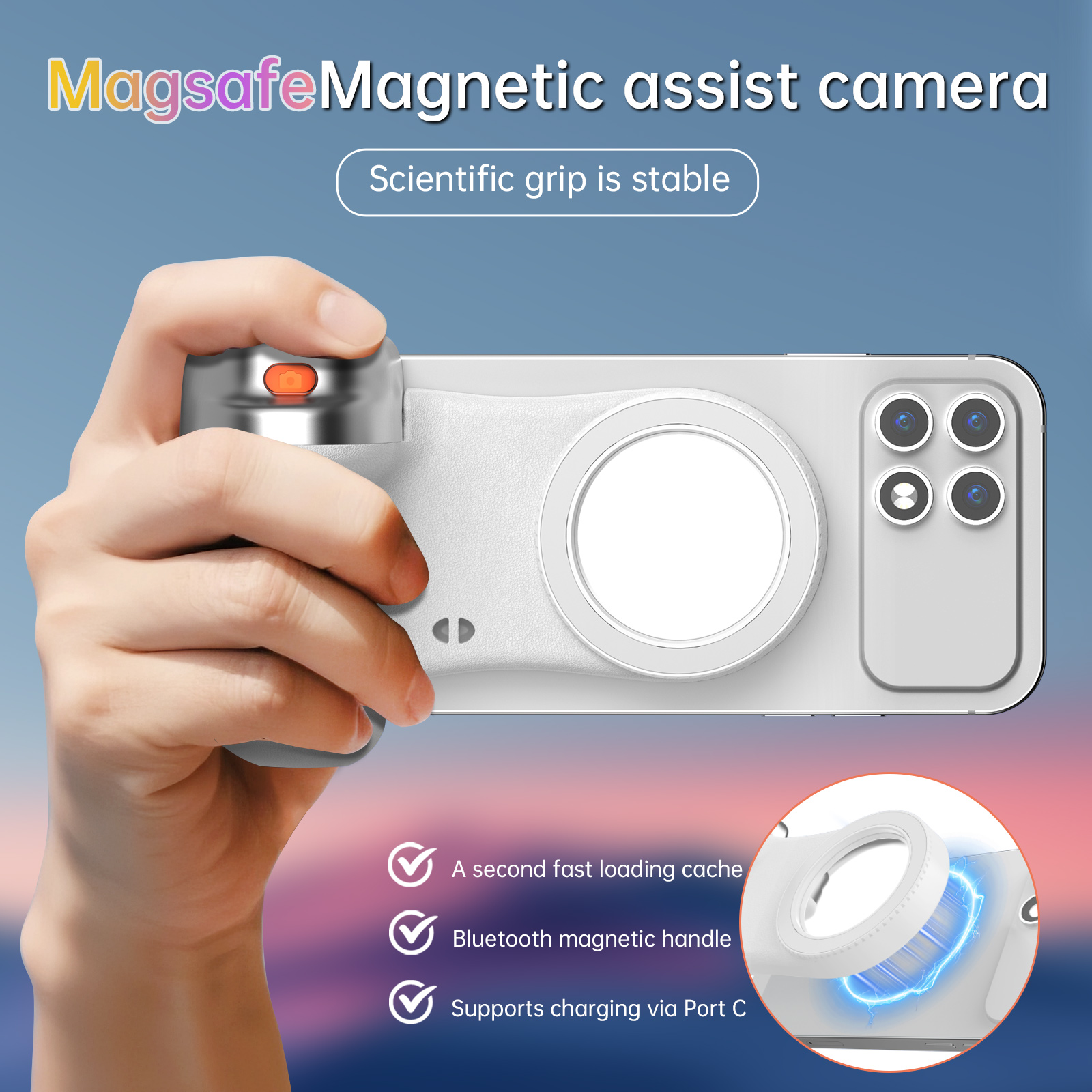 K02 Magnetic Phone Bluetooth S - Photography Lighting Design avis et prix