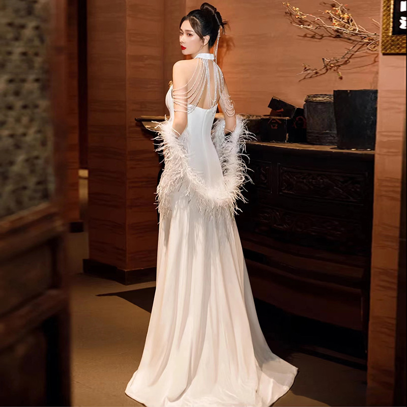 Light Wedding Dress Satin Neck - Photography Lighting Design avis et prix