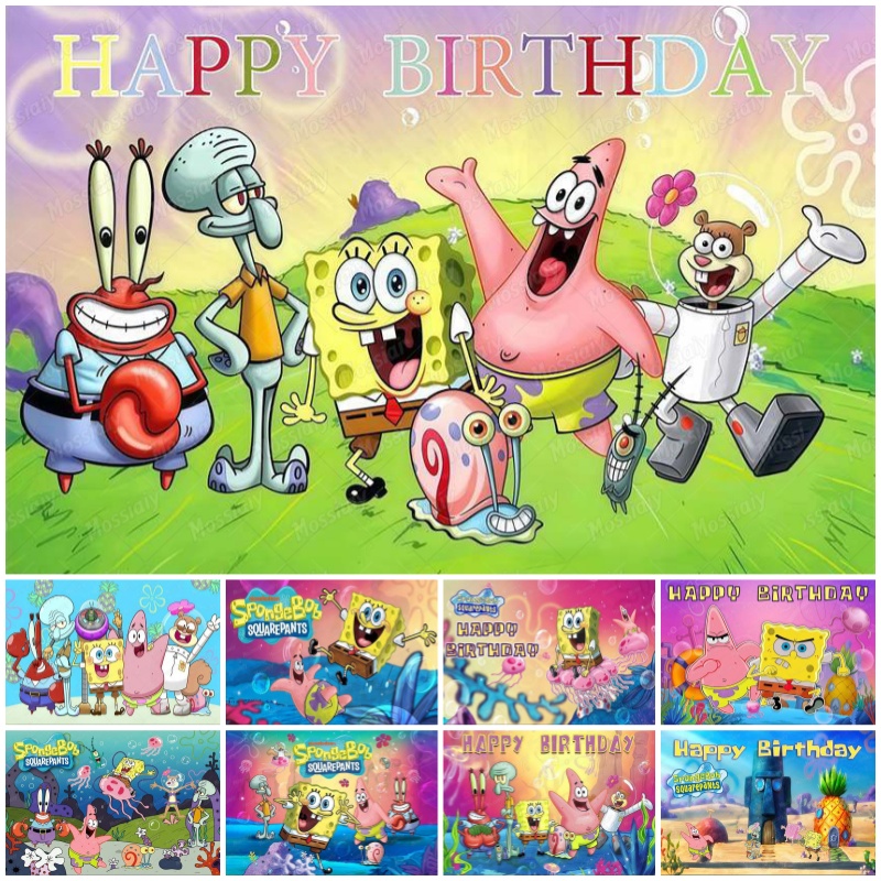 SpongeBob Theme Backdrop Carto - Photography Lighting Backdrop avis et prix