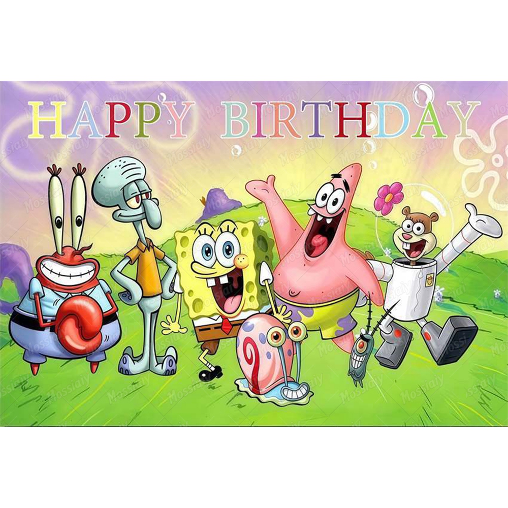 SpongeBob Theme Backdrop Carto - Photography Lighting Backdrop avis et prix