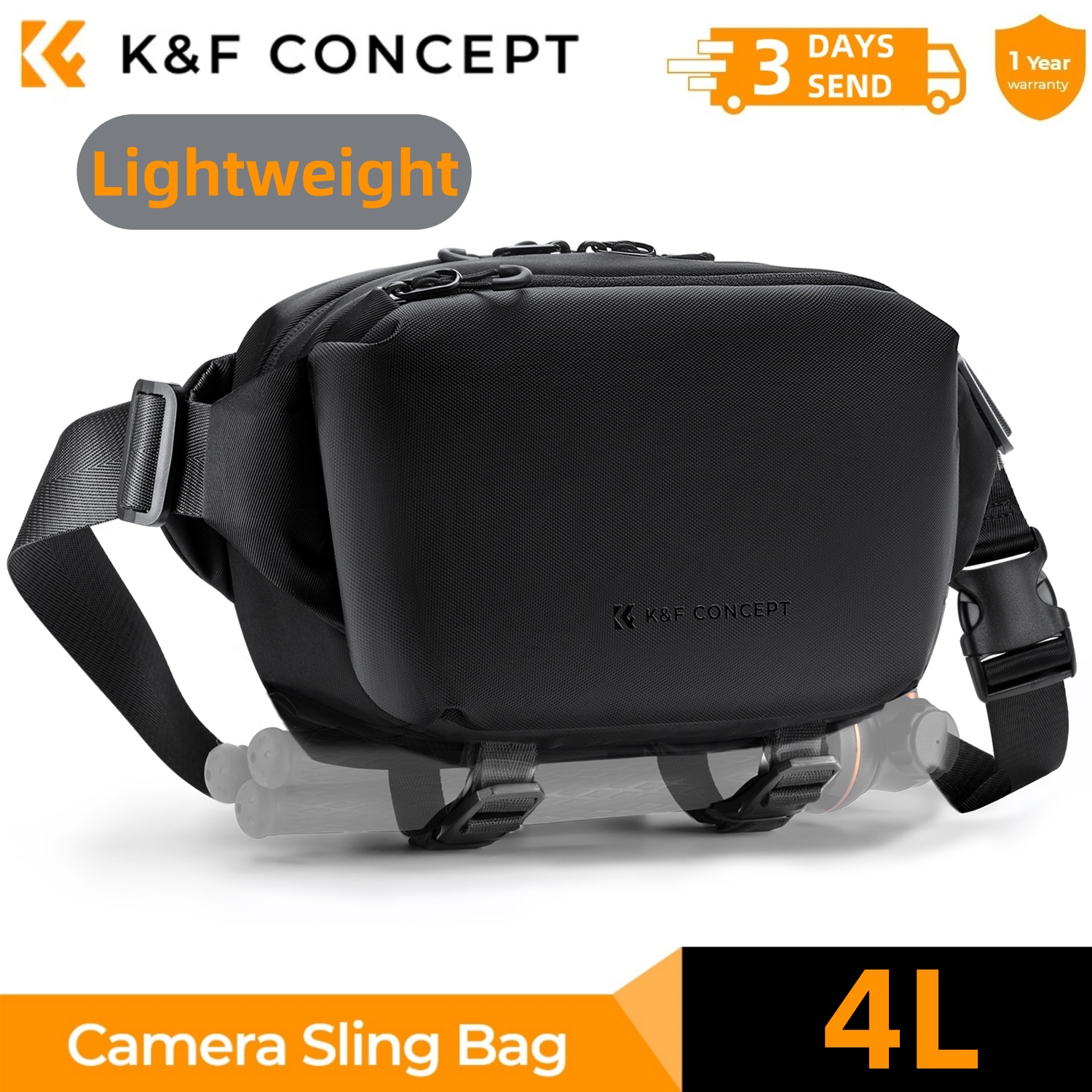 K&F CONCEPT 4L Camera Sling Ba - Photography Lighting Equipment Bags avis et prix