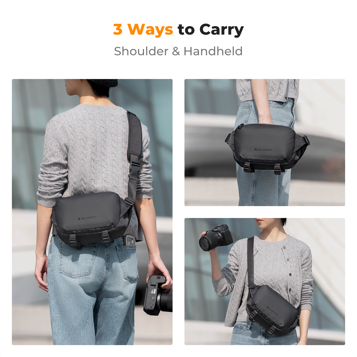 K&F CONCEPT 4L Camera Sling Ba - Photography Lighting Equipment Bags avis et prix