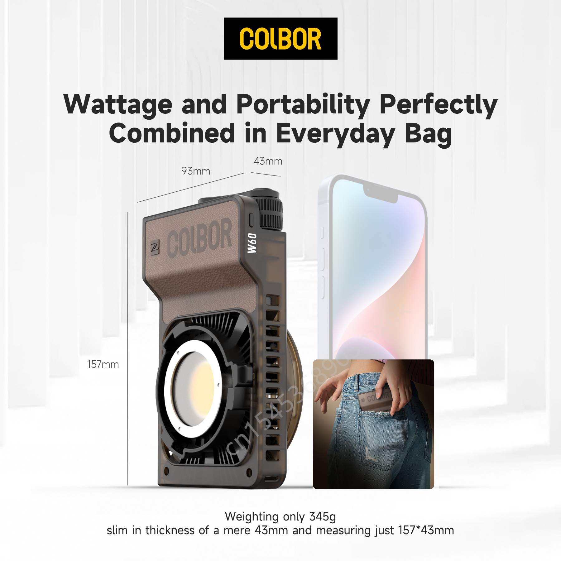 Colbor W60 W100R RGB LED Video - Photography Lighting System avis et prix