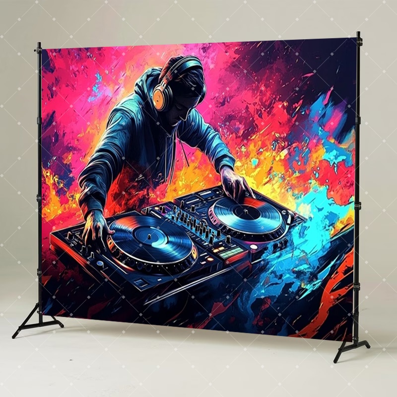 Hip Hop Music DJ Party Decorat - Photography Lighting Backdrop avis et prix