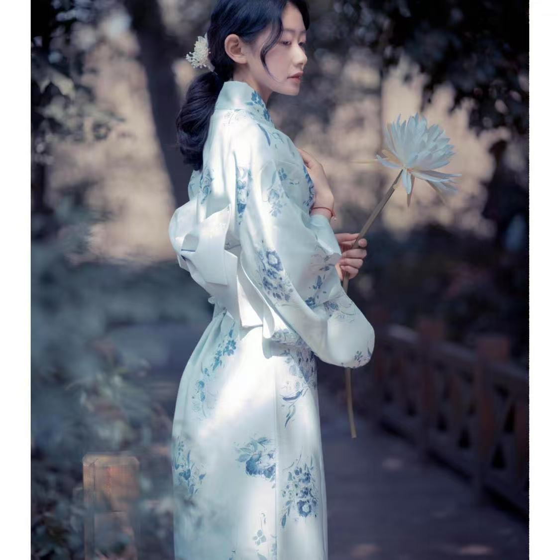 Light Blue Kimono Women's Trad - Photography Lighting For Clothing avis et prix