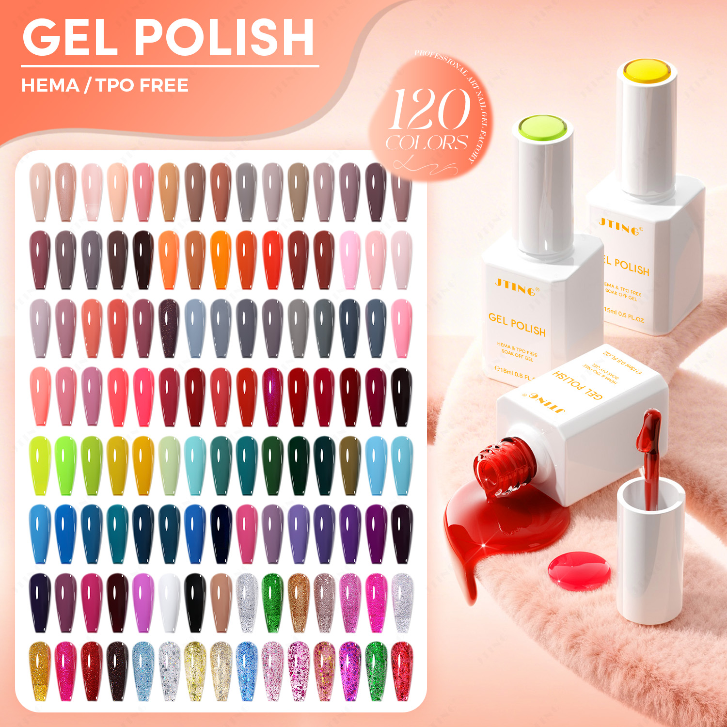 New 120 Color Series Nail Poli - Coloured Gel Set avis et prix