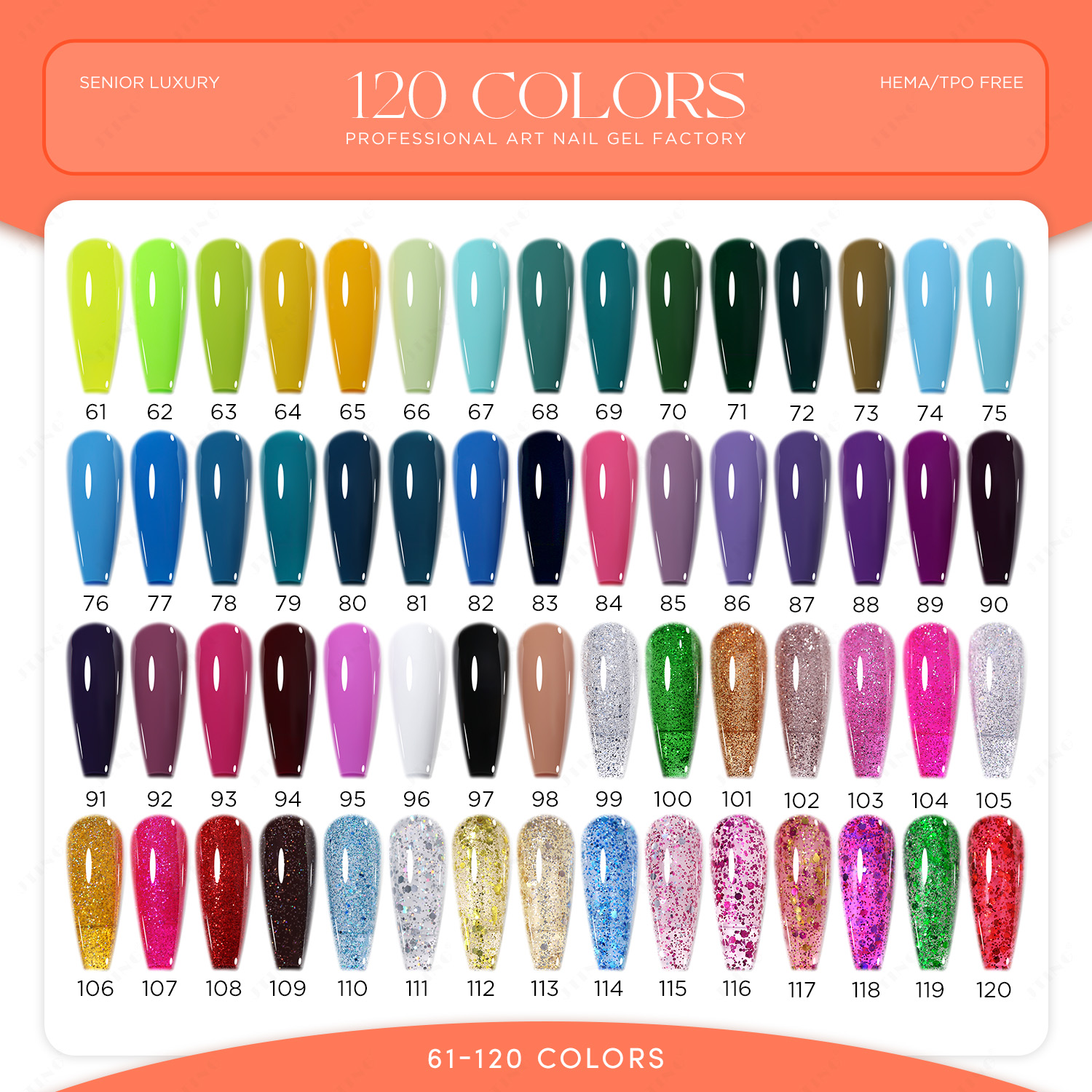 New 120 Color Series Nail Poli - Coloured Gel Set avis et prix