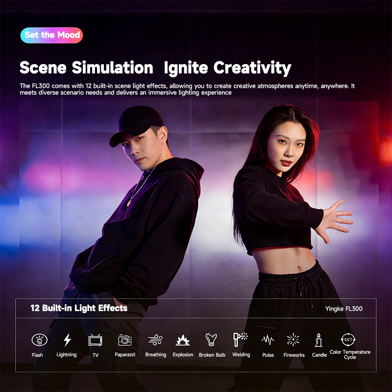 YSKE FL300 320W COB LED Video  - Photography Lighting System avis et prix