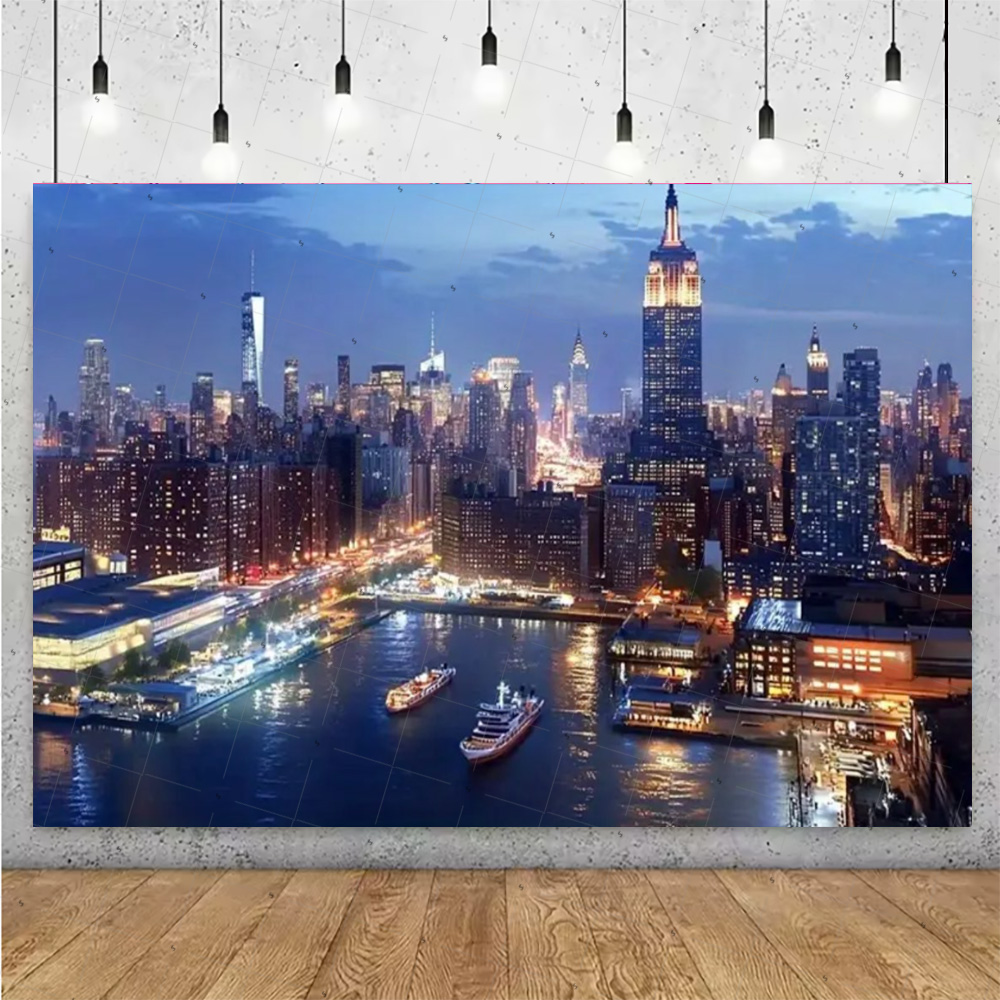 Night View High-Rise Building  - Photography Lighting Backdrop avis et prix