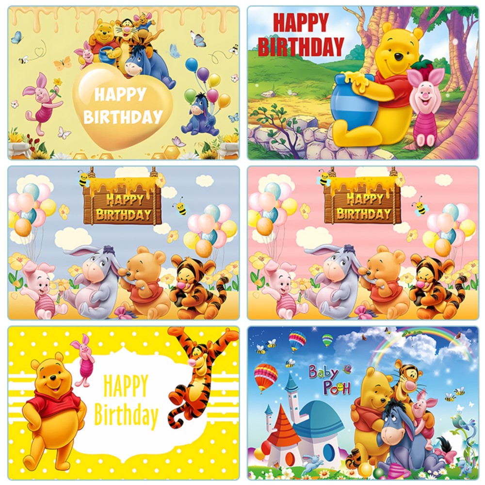 Bear Winnie The Pooh Birthday  - Photography Lighting Backdrop avis et prix